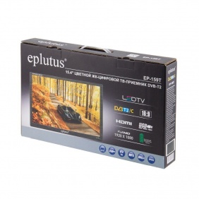 Телевизор с цифровым тюнером DVB-T2/C 15.4" Eplutus EP-159Т/ HDMI / HD / USB / 3500мАч
