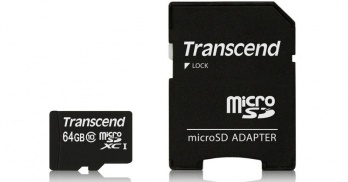 Карта памяти Transcend microSDXC (64GB) class 10 UHS-I