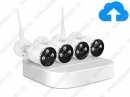Беспроводной комплект видеонаблюдения с облачным сервисом на 4 камеры Kvadro Vision Cloud-03-4